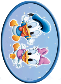 Dibujos Disney para imprimir Baby Donal y Daisy
