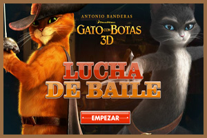 Juego de El gato con botas Lucha de baile