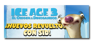 Juego Ice Age 3 Huevos revueltos con Sid
