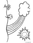 Colorear arcoiris 3