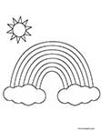 Colorear arcoiris 7