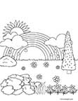 Colorear arcoiris 9