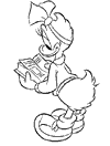 Dibujo para colorear de Pato Donald 