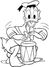 Dibujo para colorear de Pato Donald 
