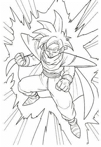 Dibujo colorear Goku - Dragonball 10