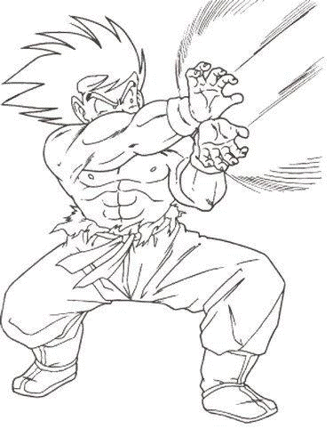 Dibujo colorear Goku - Dragonball 13