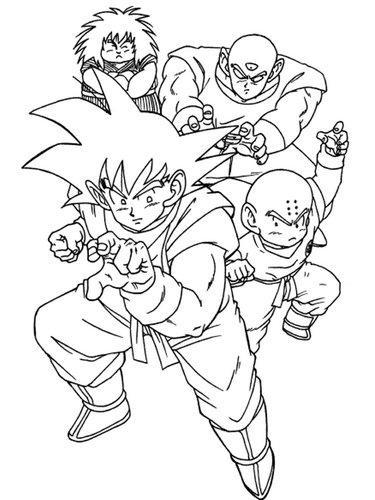 Dibujo colorear Goku - Dragonball 16
