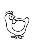 colorear gallina