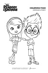 Dibujo para colorear Las aventuras de Peabody y Sherman. Sherman y Penny