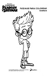 Dibujo para colorear Las aventuras de Peabody y Sherman. Sherman solo