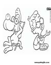 Dibujo para colorear Las aventuras de Peabody y Sherman. Sherman solo
