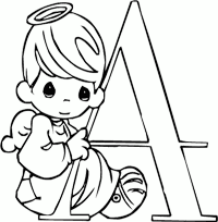 Abecedario Preciosos Momentos para Colorear