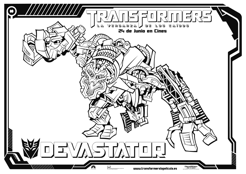 transformers coloring pages devastator transformer