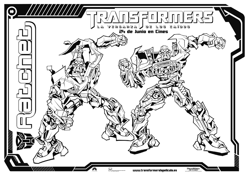 Transformers Ratchet Coloring Coloring Pages