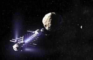 Satelite y asteroide
