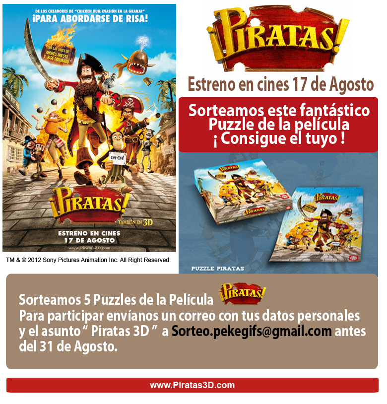Pelicula Piratas 3D