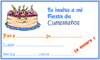 targeta invitacin cumpleaos Pastel
