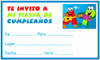 targeta invitacin cumpleaos letras