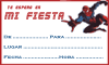 Targeta invitacin Spiderman